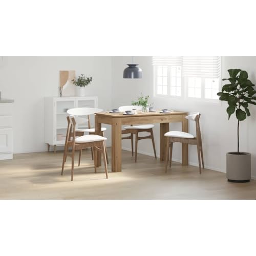 Table à manger en chêne Artisan 120x60cm compacte pour cuisine - 3