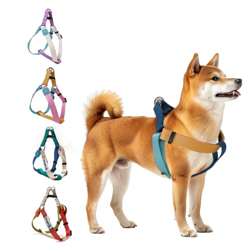 Pawhuggies パーハギス 犬 ハーネス 抜けにくい 夏に対応 喉に優しい カラフル 引っ張り防止 夏用 咳き込み軽減 小型犬 首輪 1.5-6.5KG 犬用胴輪 調節可能 子犬 子猫 人気 ソフト おしゃれ 丈夫 歩行補助ハーネス 散歩 中型犬 大