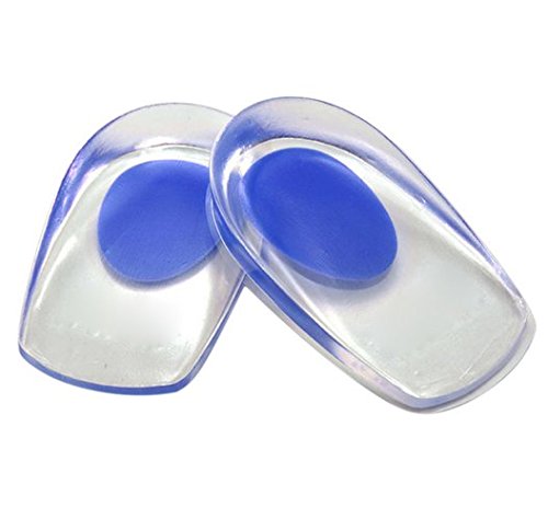 Zollyss 1 Pair Men Women Silicon Gel heel Cushion insoles soles relieve foot pain protectors Spur Support Shoe pad High He... - Review, Price and Buying Guide