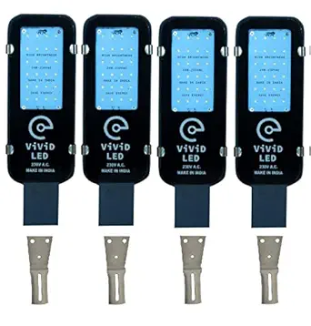 Vivid 24w LED Street Light with 2 Years Warranty, for Outdoor Use (Pack of 4)