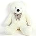 QIANGUANG Gigante Orso di Peluche Enorme Morbido Orsacchiotto Gigante Cuscino Regalo Teddy Bear (Bianca)