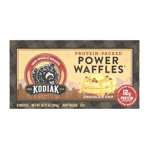 KODIAK CAKES POWER WAFFLES FROZEN CHOCOLATE CHIP WAFFLE 10.72 OZ