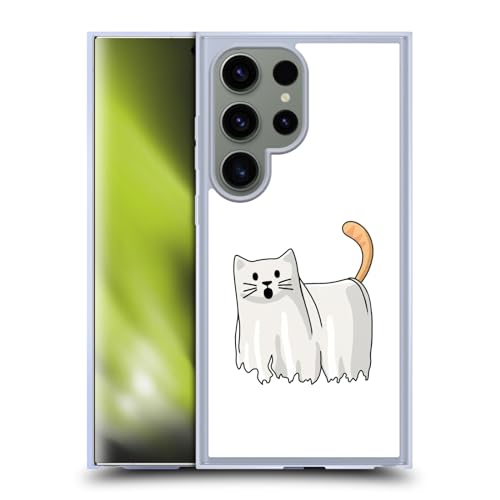 Coque Samsung S24 Ultra MagSafe fantôme halloween chat doodle