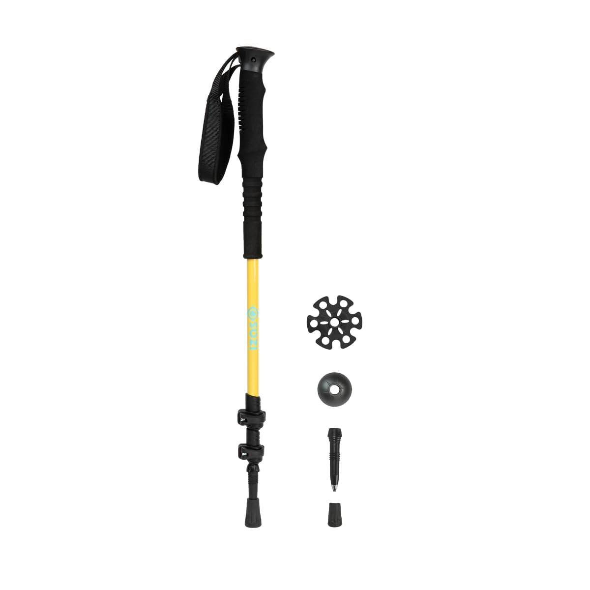Izas Piura Bastón para Trekking con Agarre Antideslizante y Ajuste Regulable. Doble Flicklock para Excursiones y Senderismo. Modelo Unisex
