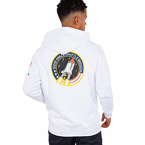 Alpha Industries Space Shuttle Hoody Kapuzensweat für Herren White – Ansicht 3