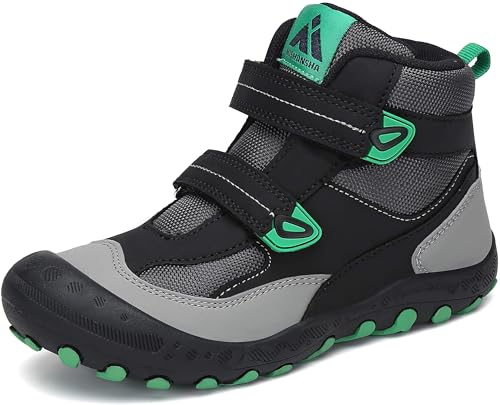 Mishansha Chaussures Randonnée pour Enfants Chaussures Sport Plein Air pour Garçons Filles Chaussures Randonnée Antidérapantes Chaussures Plein Air Confortables Respirantes, Enfants Noir 28