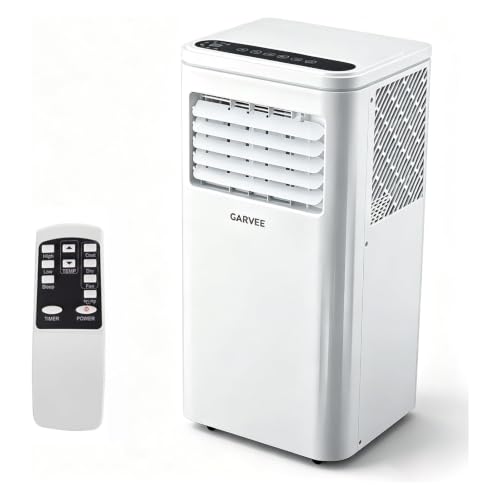 Image of Garvee 10,000 BTU Portable Air Conditioner, 6000 BTU SACC 3-in-1 AC Unit | with Cooling, Dehumidifier & Fan, Sleep Mode for Bedroom, Remote Control, Cools Up to 450 Sq.Ft for Dorm, Office, Living Room