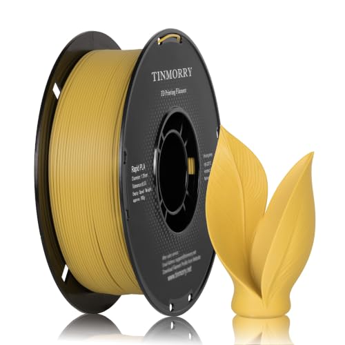 TINMORRY PLA Filament 1.75 mm, Fast PLA 3D Printing Filament, Compatible with Most FDM 3D Printers, 1 kg 1 Spool, Warm Y