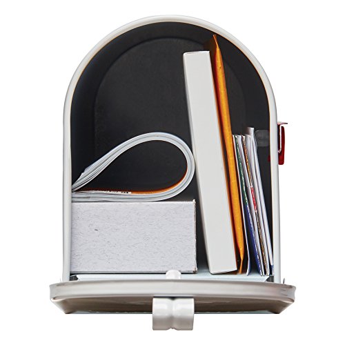 Gibraltar Mailboxes Elite Medium Capacity Galvanized Steel White, Post-Mount Mailbox, E1100W00 #TOP1