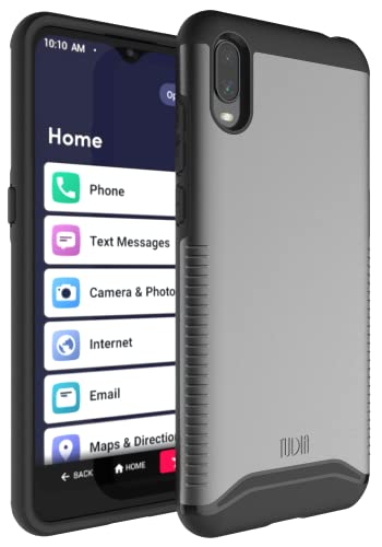 TUDIA DualShield Designed for Jitterbug Smart 3 Case, [Merge] Shockproof Military Grade Heavy Duty Dual Layer Slim Tough Protection for Lively Jitterbug Smart 3 Phone Case - Hunter Green