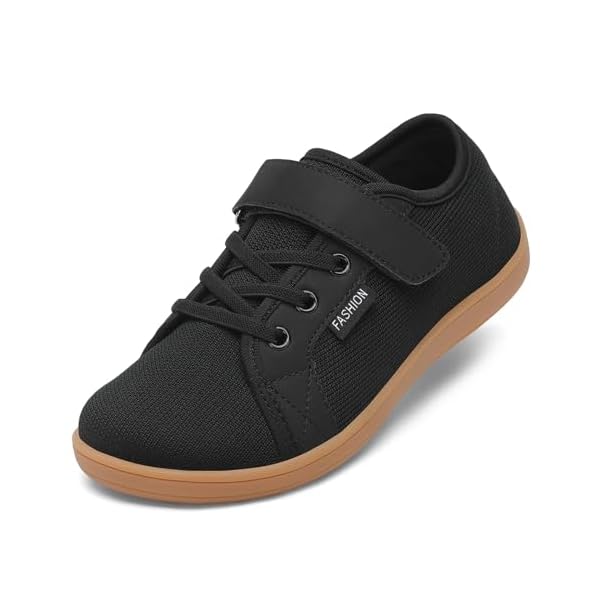 Little/Big Kids Barefoot Shoes Boys Breathable Walking Sneakers Girls Lightweight Wide Toe Box Shoes for Indoor Outdoor
