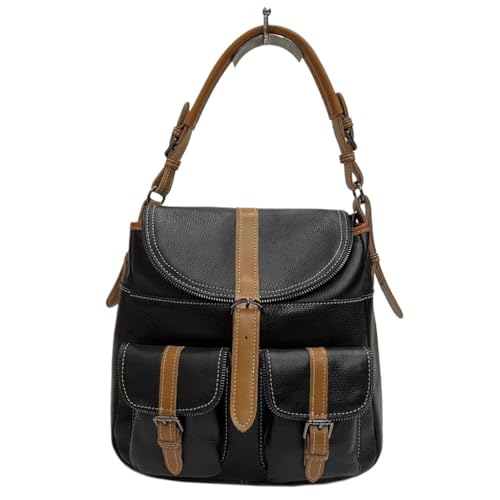 Sac bandoulière en peau de vache pour femme grand sac à main