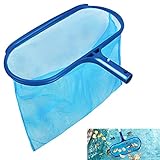[Fácil de instalar y usar] Utilice el skimmer de la piscina solo o conecte la varilla de extensión al mango para limpiar la piscina. El mango de nuestra trampa de hojas para piscinas se puede unir fácilmente a un poste telescópico de tamaño estándar con sujetadores integrados de liberación rápida.