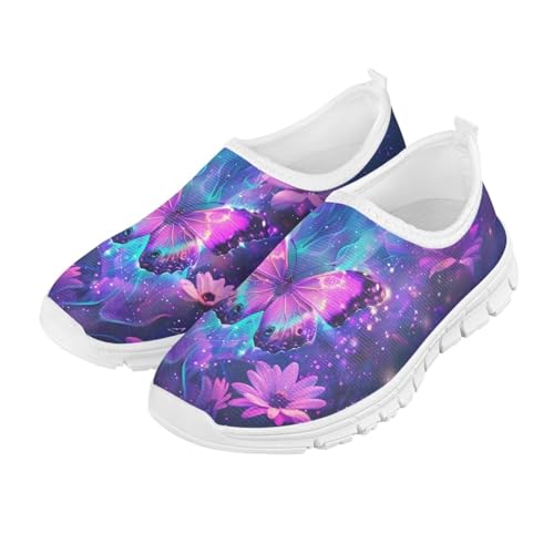 Girls Slip On Shoes Breathable Teen Girl Tennis Shoes for Outdoor Activities