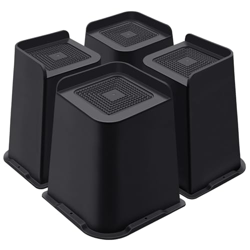 ANNKUT Bed Risers 8 Inch Heavy Duty, Furniture Risers for Bed Desk Table Sofa Couch，Oversized Bed...