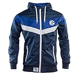 fc schalke 04 jacke blau Schalke 04 Windbreaker Wind-Jacke (M)