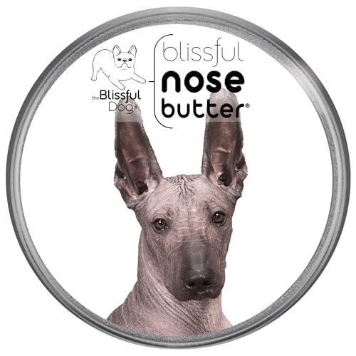 Image of The Blissful Dog Xoloitzcuintli Nose Butter for Dry, Cracked Skin, Lick-Safe Dog Nose Balm with Moisturizing Shea Butter, Almond, Olive, and Essential Oils, Pet Supplies, Uncented, 2 oz.
