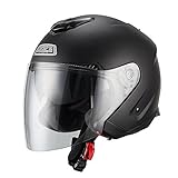 NZI Avenew Duo Casco De Moto(Matt Negro,X-Pequeña)
