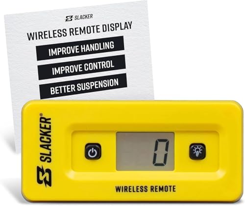 Image of Slacker Wireless Remote Display - Bike Tool for Accurate Sag Setup and Suspension Tuning, Compatible with Slacker V5 (Yellow) - LCD Wireless Display for Smooth, Reliable Real-Time Measurement