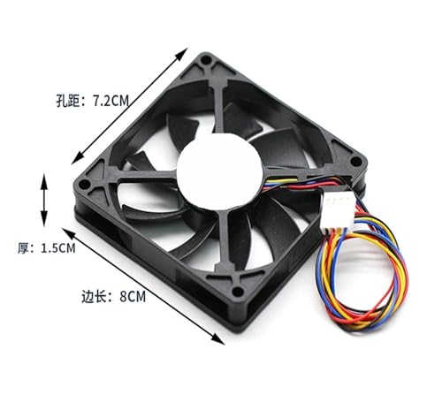 Ventilador de refrigeración 80mm 12V CC con doble bola 4