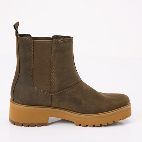 Timberland Women's Carnaby Cool Mid Chelsea Boot, Olive Full Grain, 6 Medium4