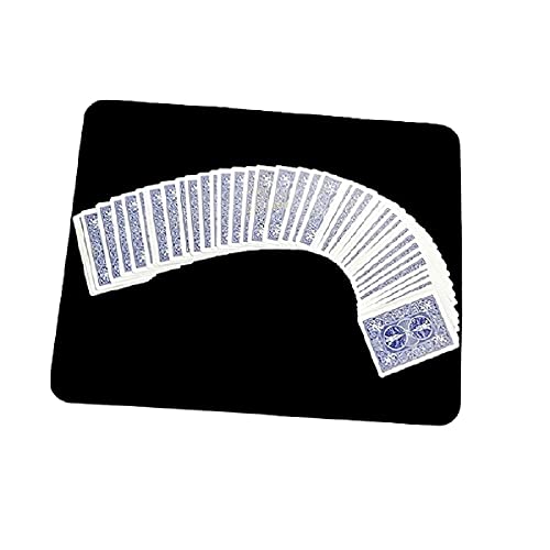 Tapis de Cartes Magician Close Up Black pour la Performance sur Les Cartes à Jouer et Les Tours de Magie
