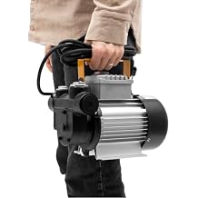 Portable Electric Oil Pump Transfer Fuel Diesel,15 Gal Self-priming Fuel Transfer Pump-for Heavy Equipment, Tractor, Boat, and Automotive Refueling