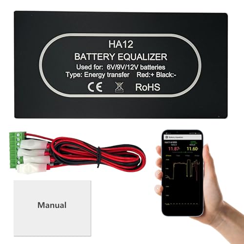 Equalizzatore Di Batteria 24V 2x12V Con Bluetooth E APP – Bilanciatore IP67 Impermeabile Per Pannelli Solari, Auto Elettriche E Moto