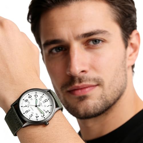Image of Gosasa Unisex Military Watches Sport Textile Nylon Strap Stylish Men Watch Luminous Fashion Watches Analog Display Quartz Waterproof Casual Wristwatch