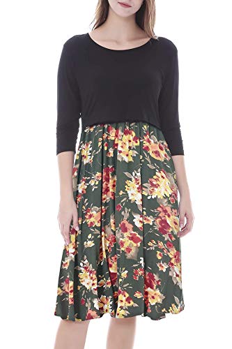 Smallshow Damen Schwangerschaftskleid Umstandsmode Kleide Umstandskleide Stillkleide Svp089 M