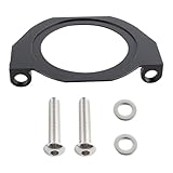 StarTechAuto Front Crank Seal Serpentine Belt Guard Plate Billet Aluminum Protection Cover Compatible with BMW 335i 528i 135i X1 X3 X5 N54 N55 N52 S55 Engines Black Replacement Accessory​
