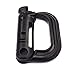 FeeJoo Grimloc Locking D-Ring Multi-use for Molle Webbing Black 5 Pack