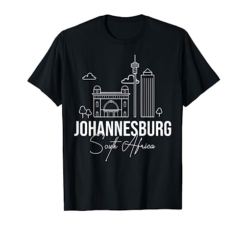 Johannesburg South Africa City Skyline Map Travel T-Shirt