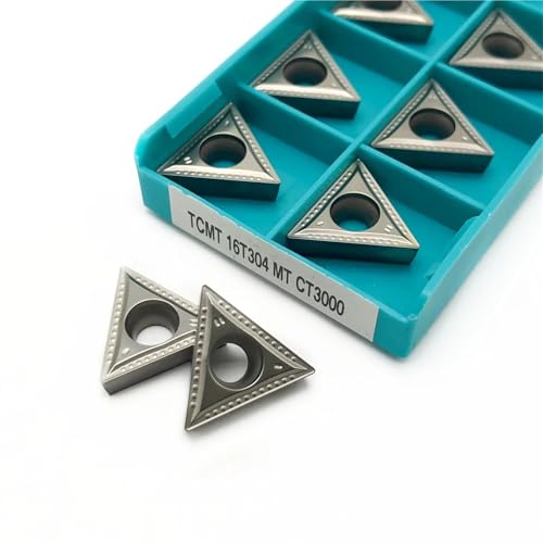 10 piezas insertos de carburo TCMT16T304 para torneado CNC miniatura 3