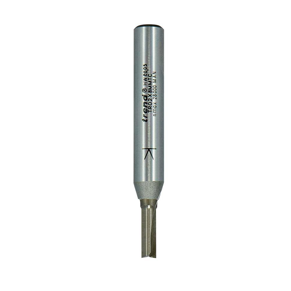 Trend Fresa de doble filo de 4 mm de diámetro x 11 mm de corte, TR02X8MMTC