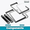 Keypak ST0555B 2 Pack Universal Lockable Wall Ladder Rack Brackets ...