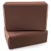 Peace Yoga Foam Exercise Blocks Brown [9" x 6" x 4"] (2 Pack)