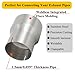 Elifecenter Universal T304 Stainless ID 4 inch to OD 5 inch Exhaust Adapter Reducer