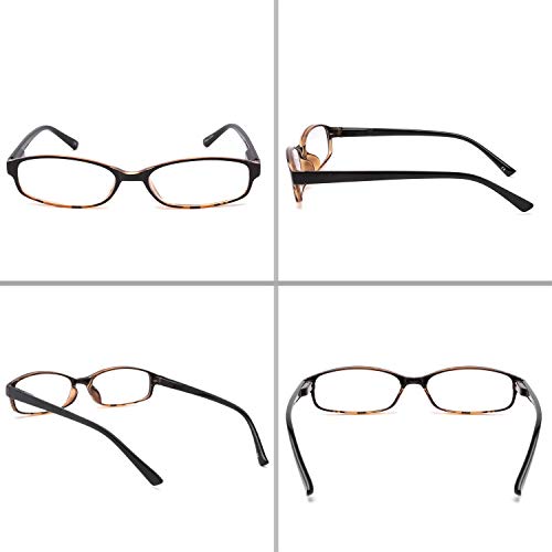Ivnuoyi 6 Pack Reading Glasses Blue Light Blocking With Spring Hinges,Colors Lightweight Readers For Women,Anti Glare Uv Computer Eyeglasses 1.75 #TOP1