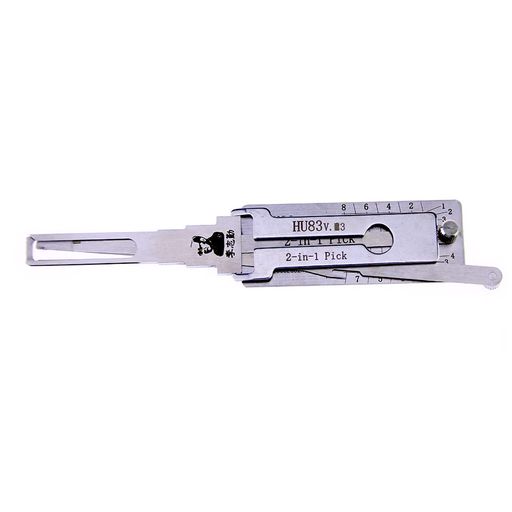 HU83 v.3 2-in-1 HU83 blocco e decodificatore strumento,Pick Lock kit per auto, blocco accensione automatica e serratura porta serratura strumento aperto