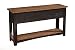 Martin Svensson Home Rustic Sofa Table, Antique Black and Honey Tobacco