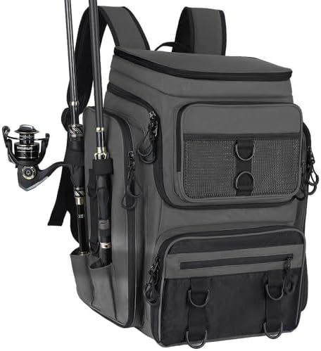 Mochila Genérica de 42L para Equipamentos de Pesca, Bolsa de Pesc...