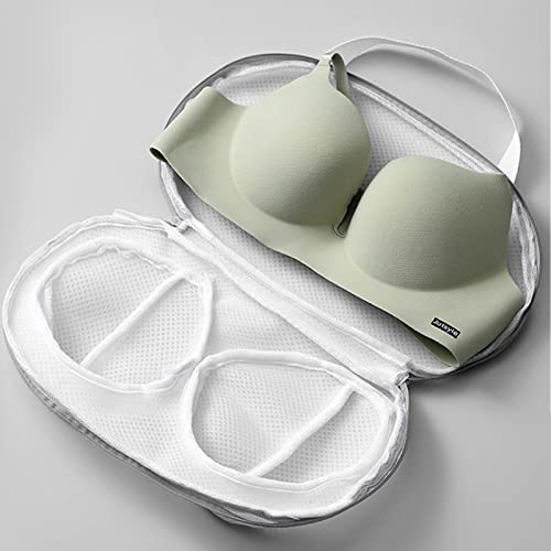 6 Pcs Bra Washing Bags For Laundry, Lingerie Bags For Washing Delicates, Fits All Cups Anti Deformation Bra Washing Bag With Zipper For Women Laundry Storage (Gray+Blue) #TOP5