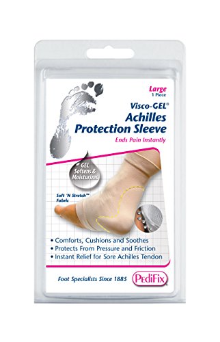 Pedifix Visco-Gel Achilles Protection Sleeve,White Large #TOP1