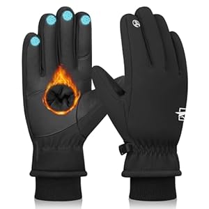 Winter Gloves, -20℉ Coldproof Ski Gloves 3M Thermal Gloves Touchscreen Gloves Snowboarding Insulated Gloves for Cycling Running Climbing Hiking Outdoor Sports