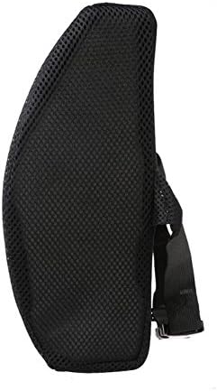 HomDSim Memory Foam Lumbar Cushion Lower Back Support Pillow Posture Correcting Car Seat Home Office Chair (Black)