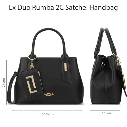 Image of Lavie Luxe Women's Duo Rumba Handbag | Handbag for Work | Ladies Purse | Stylish Shoulder Bag | Gift for Women