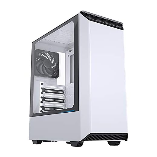 Phanteks PH-EC300PTG_WT Eclipse P300 härdat glas stål ATX Mid Tower Case vit