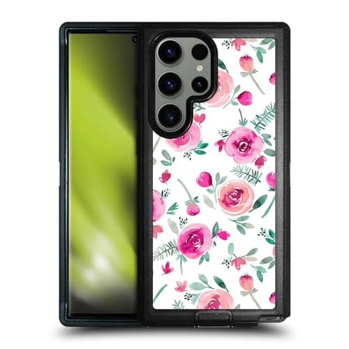 Coque ultra-blindée Samsung S23 Ultra de la prestigieuse collection de roses florales Ninola