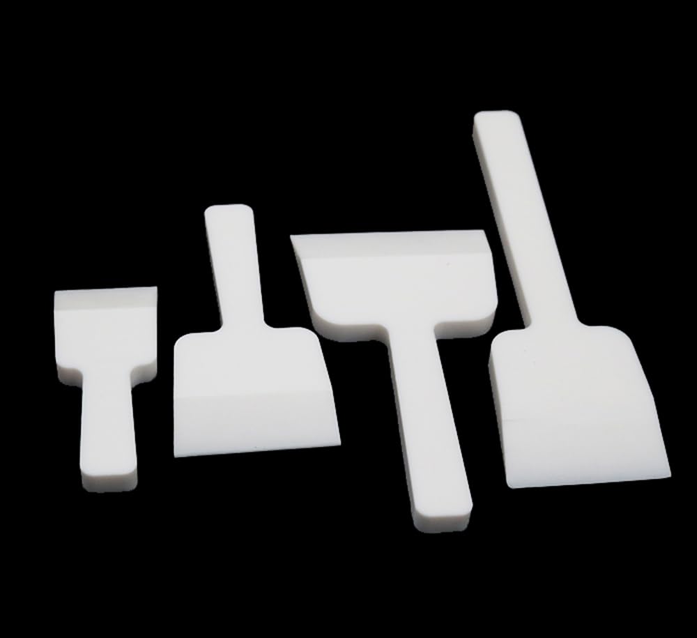 Raspador de PTFE de alta temperatura con mango - 1 pala for ácido y resistencia(80x150mm)